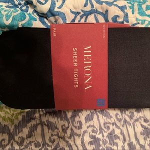 Black sheer tights 1X